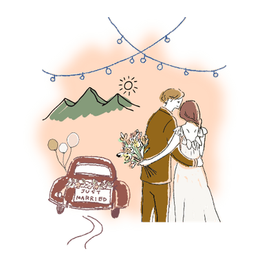 こだわりを詰め込んだ
<span class='text-[#FF6601]'>完全オリジナルな</span><br class="md:hidden" /><span class='text-[#FF6601]'>結婚式</span>に！