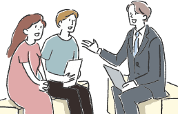 見積もりが提示され
式場を契約する