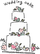 ウェディングケーキのアイコン